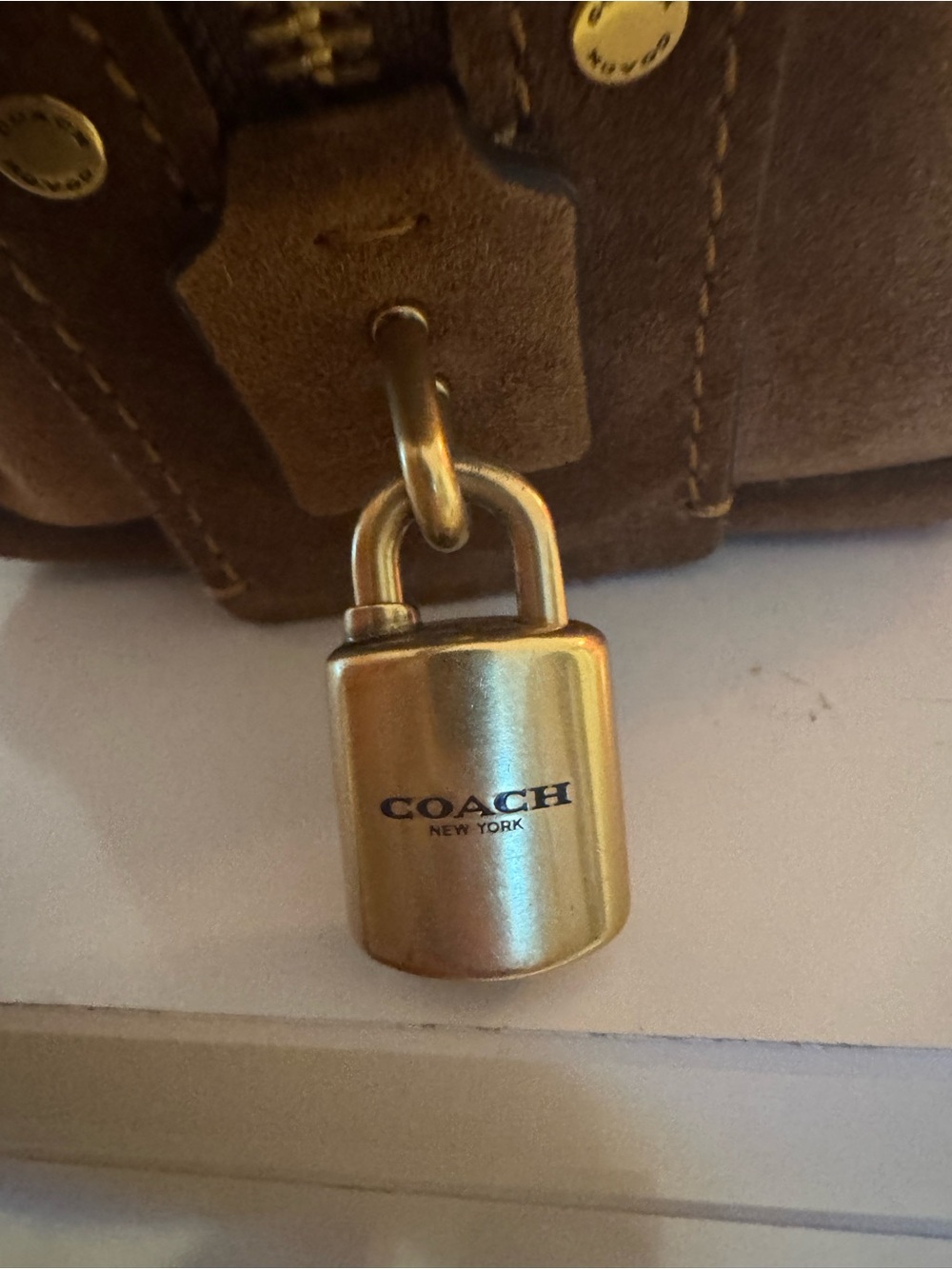 Coach Rogue 40 Warm Brown Suede - Picture 12 of 12